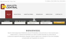 Tablet Screenshot of hotelcentralperu.net